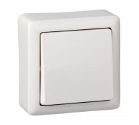 Выключатель 1-клавишный о/п Хит 6А белый VA16-131I-B