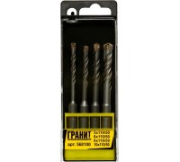Набор буров по бетону SDS+ 5,6,8,10х110 мм 4 предмета Гранит