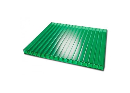 Сотовый поликарбонат 10мм 2,1х6м Зеленый ULTRAMARIN Белгород (0,94кг/м2) 11,84кг