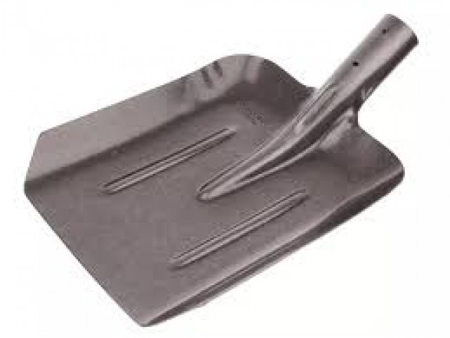 Лопата совковая песочная, ЛСП, Тип 2, рельсовая сталь, без черенка с ребрами жесткости