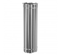Труба дымовая, дымоходная d115 L1000 0,5мм нерж Стандарт