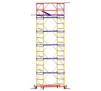 Вышка-тура ВСП 250/1.2: 7,6м - 6,3м (1 базовый блок (в сборе) + 5 секции (в сборе) + стабилизаторы)