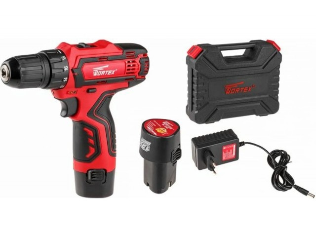 Дрель-шуруповерт АКБ Wortex BD 1215-1 12 В