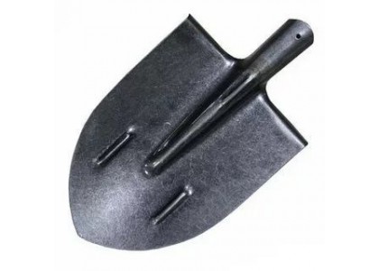 Лопата штыковая копальная остроконечная ЛКО рельсовая сталь без черенка (Ø40мм)
