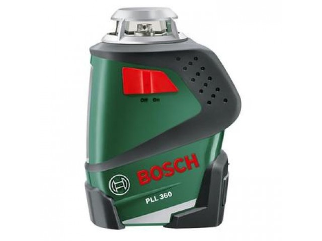 Нивелир лазерный Bosch PLL 360. 20м+/-0,4мм/м, верт.лин+гориз.плоск360*,резьба 1/4 штатив чех