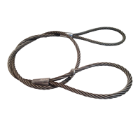 Трос буксировочный стальной 5тн 6м 2 петли опрессовка Magnus-Profi