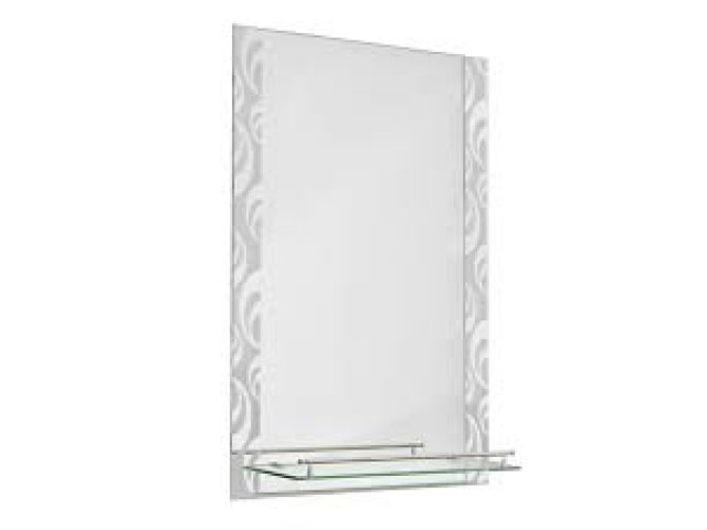 Зеркало 800х600мм с полкой А626