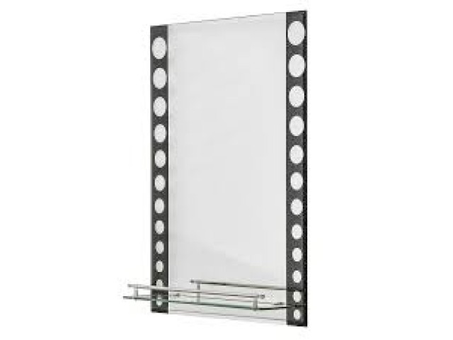 Зеркало 700х500мм с полкой А607