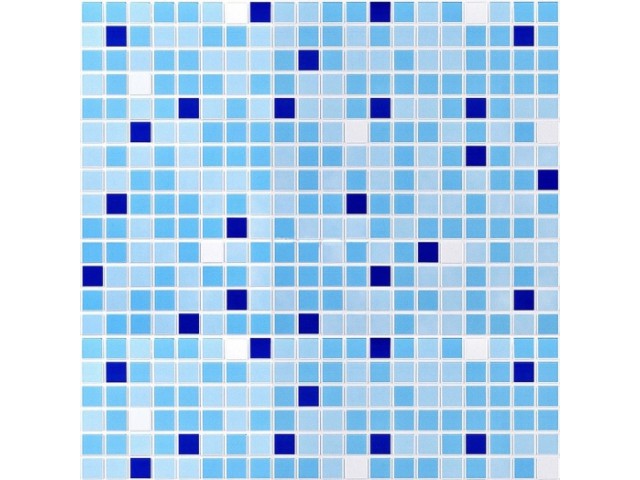 Панель ПВХ Мозаика синий микс 70с 955х480*0,3мм (30шт=14,27м2)