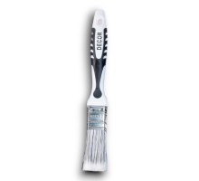 Кисть плоская  25 мм, искусственная  щетина, 2-х компонентная ручка, Black White Premium