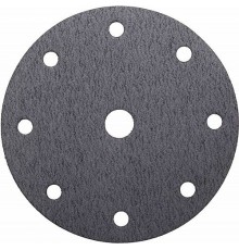 Круг шлифовальный на липучке с отверстиями, 150мм, P180, 5шт, Uragan
