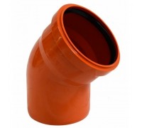 Отвод D110мм угол 45 для наружней канализации