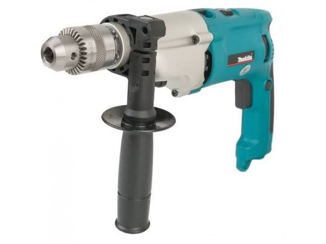 Дрель ударная щеточная Makita HP2070,  2 скорости, патрон 1,5-13 мм, 0-1200/2900 об/мин