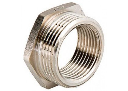 Переход-футорка 40х25 никелированный НР-ВР