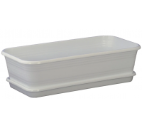 Ящик для рассады и цветов Декор 450х225х125мм серый с поддоном