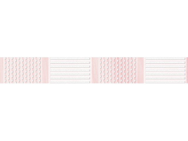 Бордюр Агата C 250х35 розовый люкс (56шт/кор)
