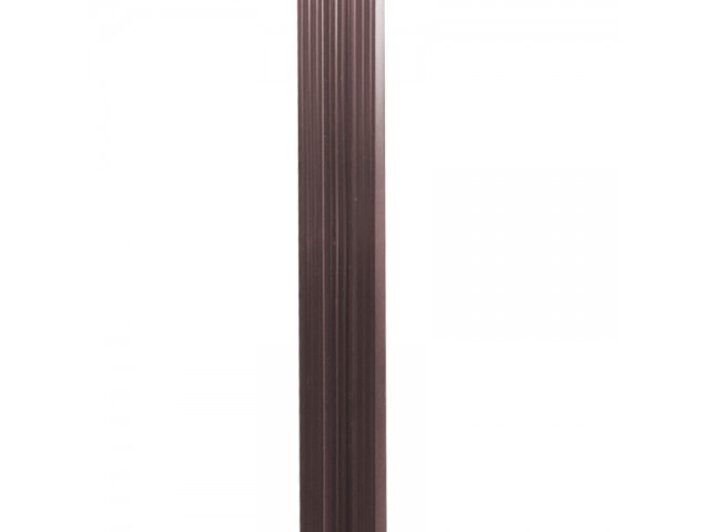 Евроштакетник фигурный ШЗ-70 металлический  шоколад (8017)1250 мм (в наличии)