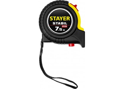 Рулетка  7,5 м х 25 мм Stayer Stabil обрезиненный корпус