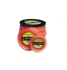 Леска для триммера 2,4ммх245м Twisted Square витой квадрат Champion С7014 + нож