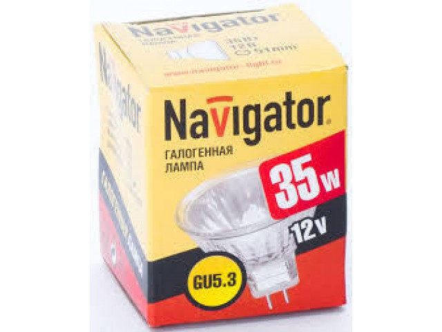 Лампа галоген. 94 203 MR16 35W 12V 2000h Navigator 4607136942035 