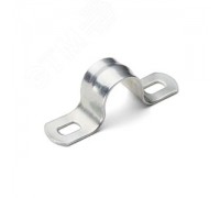 Скоба металлическая двухлапковая д 25-26 мм 