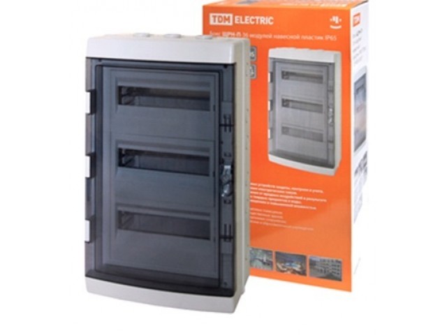 Щит распределительный навесной ЩРН-П-36 модулей пластик IP65