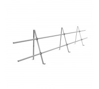 Снегозадержатель трубчатый дл 1000мм (9003) белый СтальПРО