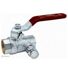 Кран шаровый Grand ДУ15 с дренажем вн/вн рычаг усиленный EU.YT1016032 12_к