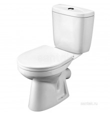 Унитаз-компакт Santek Анимо 04 2РА (сиденье дюропласт, косой выпуск, белый) 1WH302134