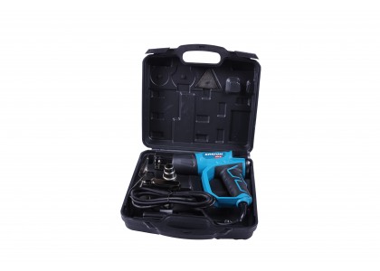 Фен технический Кратон HAG-2000 LЕD, набор сопл, 2000 Вт, 0-600 град, кейс