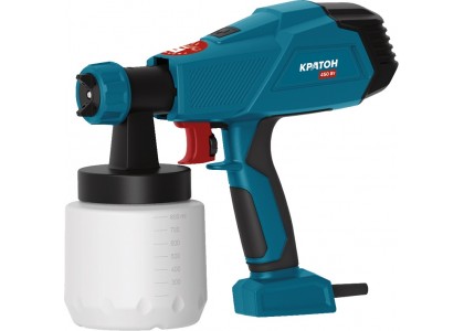 Краскопульт Кратон ESG-450, 450Вт, 800 мл/мин, бак 0,8 л, сопло 2,6 мм, 1,2 кг