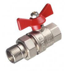 Кран шаровой Valtec Base с американкой VT.227.N.04 ДУ15 ВР/НР бабочка