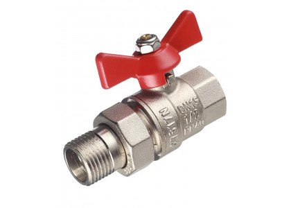 Кран шаровой Valtec Base с американкой VT.227.N.04 ДУ15 ВР/НР бабочка