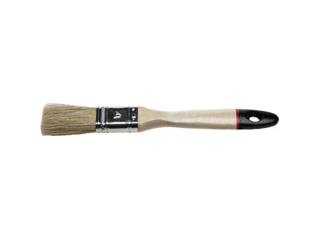 Кисть плоская  25 мм, смешанная щетина, деревянная ручка, Stayer, евро