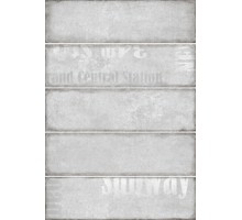 Плитка облицовочная Сабвэй 1Д серый 400х275 мм (упак 1,65м2, 59,4м2 поддон)