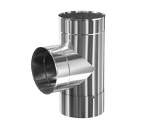 Колено дымохода с ревизией (Тройник с ревизией) 90г d150 Профи