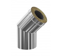 Колено-сэндвич дымохода 45г d115/200 Профи