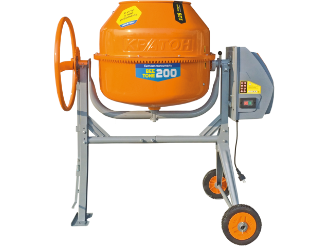 Бетоносмеситель электрический 220 литров, Кратон 