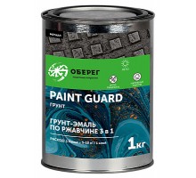 Грунт-Эмаль по ржавчине алкидная 3 в 1 синий 1 кг PaintGuard