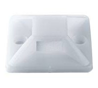 База монтажная самоклеящаяся 20х20 мм белая (уп 100 шт) 