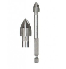 Сверло  4 мм, по кафелю и стеклу, четырехкромочное, шестигранный хвостовик, Stayer