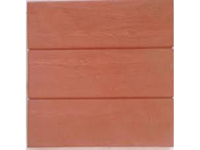 Тротуарная плитка Три доски красная 400х400х50 мм
