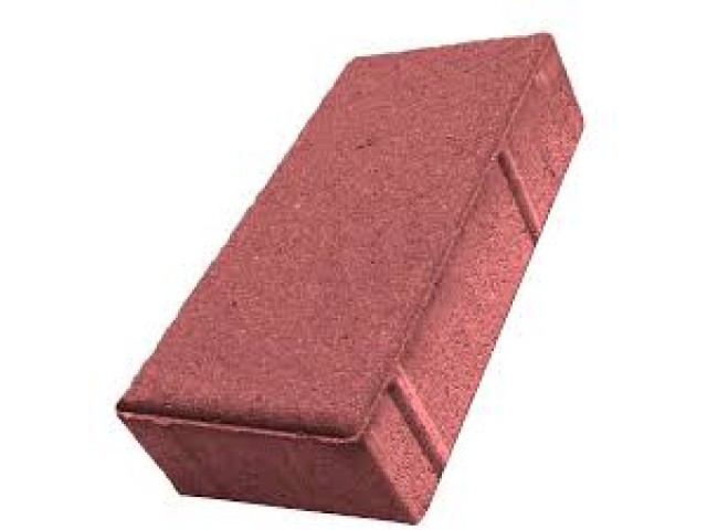 Тротуарная плитка Брусчатка 200х100х60 мм красная