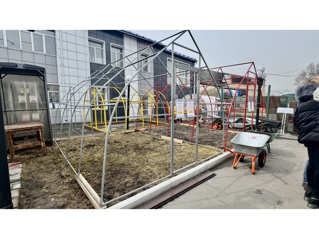 Теплица Народная 6х3х2,4м Рекорд, оцинкованная, 2 двери