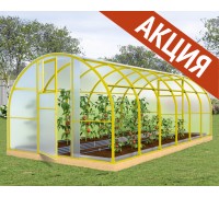 Теплица КРЕМЛЕВСКАЯ 4х3х2,1м  Труба 40*20 (двери-2шт, дуги-3шт, вставок-12шт)