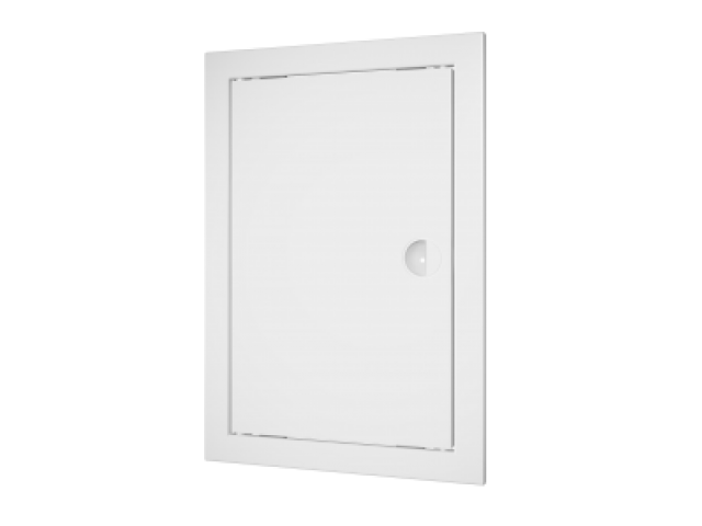 Люк-дверца Л1010Р 100х100мм пластик с ручкой