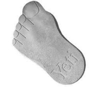 Тротуарная плитка стопа Yeti левая серый 400х200х50 мм