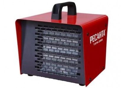 Пушка тепловая электрическая ТЭПК-2000, 2,0 кВт, керамический нагревательный элемент, Ресанта