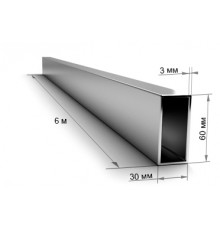 Труба профильная 60*30*3,0мм (6м)