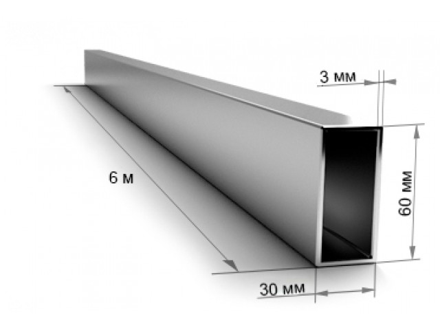 Труба профильная 60*30*3,0мм (6м)